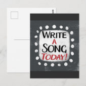A書 Song Todayはがき ポストカード (正面/裏面)