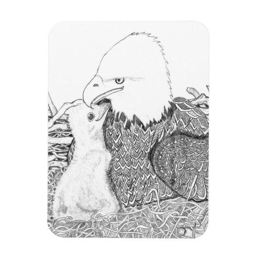 A母ラブハリエット+ベビーE16 CUDLE マグネット (縦)