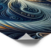 A猫の青い目の視線|過去記事 ポスター (角)