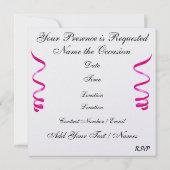 A王室の Cupcake Rockin'パーティー- SRF 招待状 (裏面)