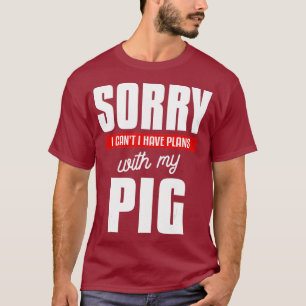 A用おもしろい家畜用農業豚引用文 Tシャツ