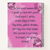 A祈りの言葉ジャーナルfor Me andベビー(Girl) ノートブック (裏面)