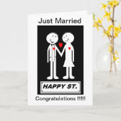 A結婚のシンプルと誠実なメッセージ カード (黄色い花)