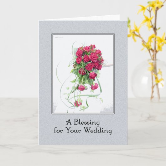 A結婚賛美の カード (黄色い花)