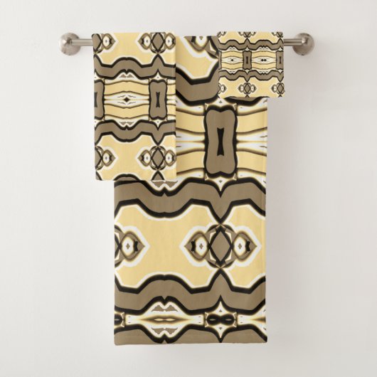 A色の鮮やか生地のプリントパター数々のンデザインb バスタオルセット (インサイチュ)