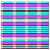 A色数々のの格子模様デザイン ファブリック (クローズアップ)