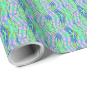 A色鮮やかのクラシックトレンディーパターンデザイン ラッピングペーパー (ロールコーナー)