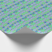 A色鮮やかのクラシックトレンディーパターンデザイン ラッピングペーパー (角)