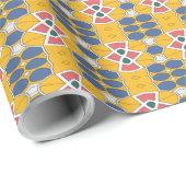 A色鮮やかのクラシックトレンディーパターンデザイン ラッピングペーパー (ロールコーナー)