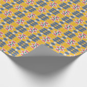 A色鮮やかのクラシックトレンディーパターンデザイン ラッピングペーパー (角)