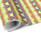 A色鮮やかのクラシックトレンディーパターンデザイン ラッピングペーパー (ロールコーナー)