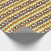 A色鮮やかのクラシックトレンディーパターンデザイン ラッピングペーパー (角)