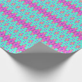 A色鮮やかのクラシックトレンディーパターンデザイン ラッピングペーパー (角)