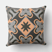 A色鮮やかのクラシック生地のパターンデザイン クッション (裏面)