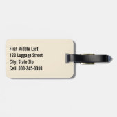 A警告.C.任務中のネコを攻撃するテンプレート ラゲッジタグ (裏面横)