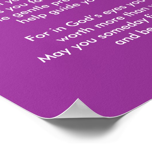 A賛美の ポスター (角)