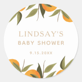 A赤ちゃんシャワーかわいこちゃん ラウンドシール