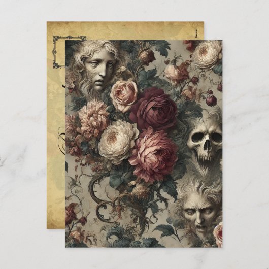 A開花 – ゴシックビクトリアン シーズンポストカード (正面/裏面)