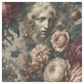 A開花 – ゴシック様式の文タイル ファブリック (クローズアップ)