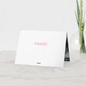 A顔 – 甥のバレンタインデーのホリデーカード シーズンカード (裏面)