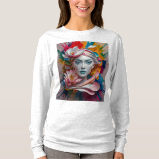 A鮮やかとよくはしゃぐテーマのTシャツ Tシャツ