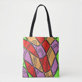 A鮮やかトレンディー多色クラシックデザイン トートバッグ