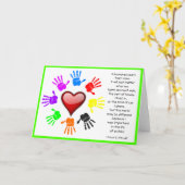 A0001.私は違いを作った。カード。1 カード (黄色い花)