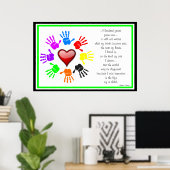 A0001.私は違いを作った。ポスター。1 ポスター (ホームオフィス)