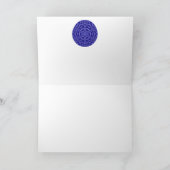 A001スノーフレーク曼荼羅。ブルー。カスタマイズ可能。カード2 シーズンカード (内部)