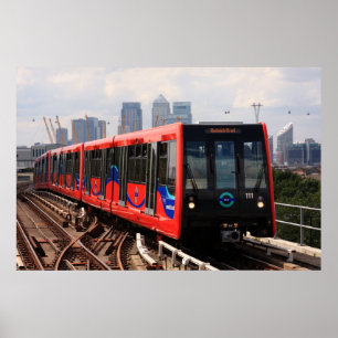 A006_001: WoolwichへのロンドンDLRの列車-ポスター ポスター