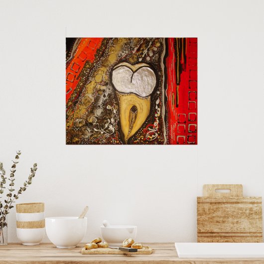 A014歯感度 ポスター (キッチン)