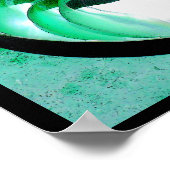 A01 Nautilusシェルポスタと引用文感動的 ポスター (角)