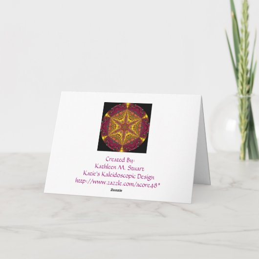 A04オウムガイの貝の感動的な引用文カード1 カード (裏面)