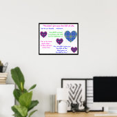 A07b Gift of Life Poster – バージョン1.縁どBlack  ポスター (ホームオフィス)