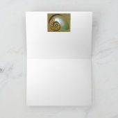 A09オウムガイの貝-感動的な引用文カード2 カード (内部)