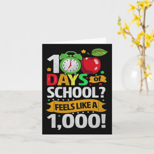 A1のような感じ学校の日 カード (黄色い花)