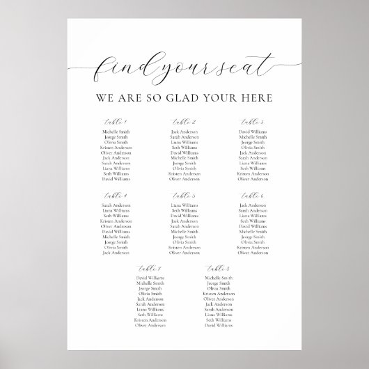 A1スタッフお気に入りのが表8の表に座る ポスター (正面)