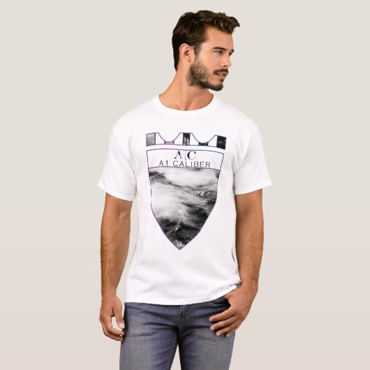 A1口径の波 Tシャツ (正面フル)