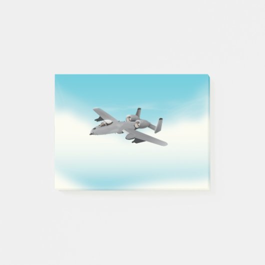 A10軍用機イラスト ポストイット (正面)