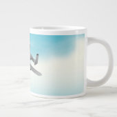 A10軍隊飛行機イラストレーション ジャンボコーヒーマグカップ (右)