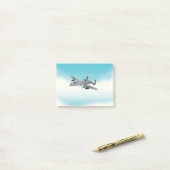 A10軍隊飛行機イラストレーション ポストイット (デスク上)