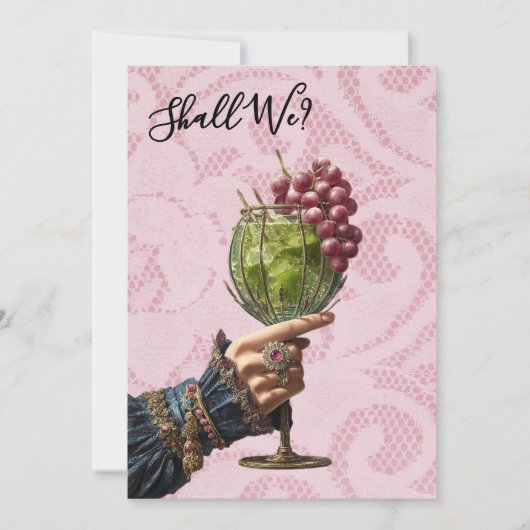 *~* A101カクテル華美フォト25バチェロレッテ 招待状 (正面)