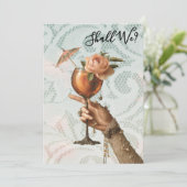 *~* A101カクテル華美フォト3バチェロレッテ 招待状 (スタンド正面)