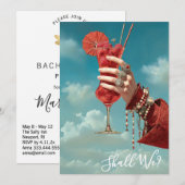 *～* A101 オルネイト コクテイル フォト 16 バチェロレッテ スカイ 招待状 (正面/裏面)