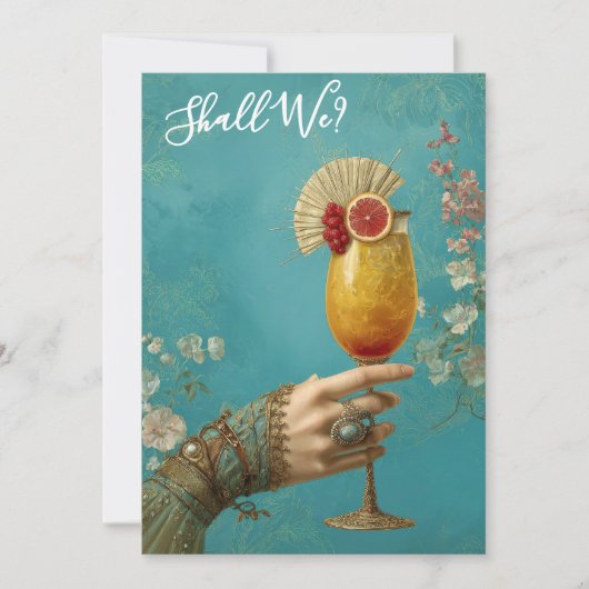 *～* A101 カクテル フォト  華麗な 24 バチェロレッテ 招待状 (正面)