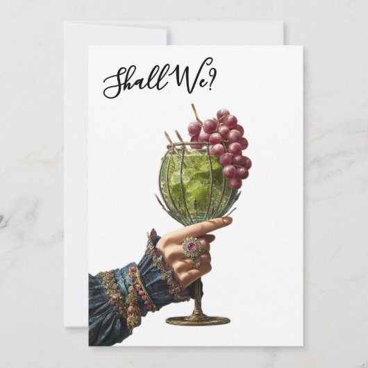 ＊＊ A101 カクテル フォト  25  贅沢な  バチェロレッテ 招待状 (正面)