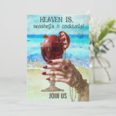 *~*  A101 ビーチカクテル6 フォト バチェロレッテ インビ 招待状 (スタンド正面)