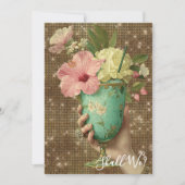 *～* A101 フォト10 オーナメント コクテール バチェロレッテ 招待状 (正面)