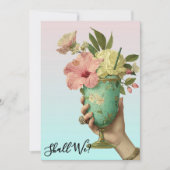 *~* A101 フォト オンブレコックテール 10 バチェロレッテ 招待状 (正面)