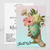 *~* A101 フォト オンブレコックテール 10 バチェロレッテ 招待状 (正面/裏面)